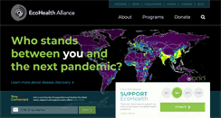 Desktop Screenshot of ecohealthalliance.org