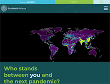 Tablet Screenshot of ecohealthalliance.org